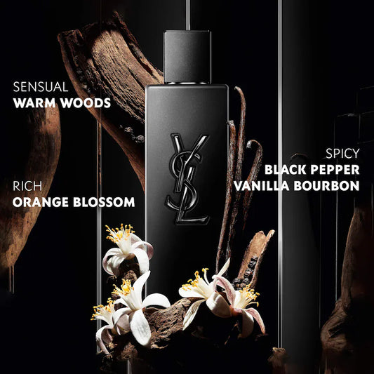 Yves Saint Laurent  MYSLF Le Parfum with Spicy Vanilla Bourbon & Warm Woods
