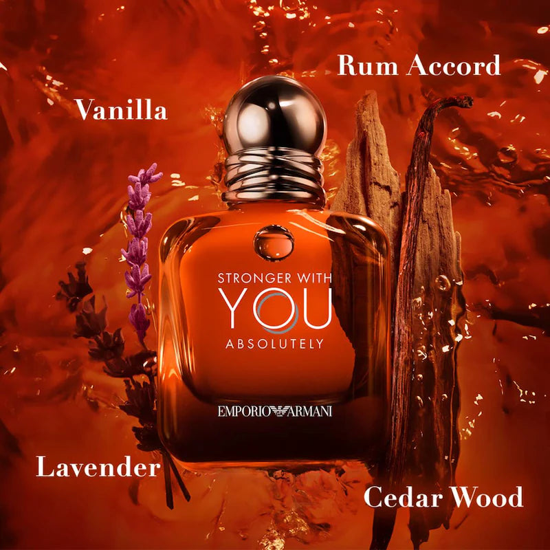 Armani Beauty  Stronger With You Absolutely Parfum with Rum & Cedarwood
